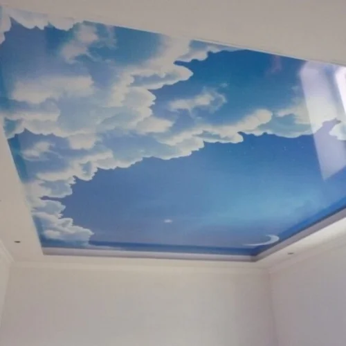 Натяжной потолок «Облака»